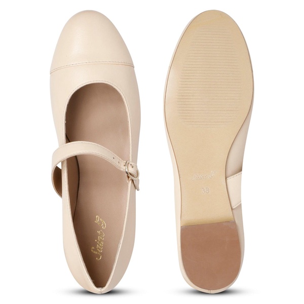 Garlen - Flat Ballerinas - Cream