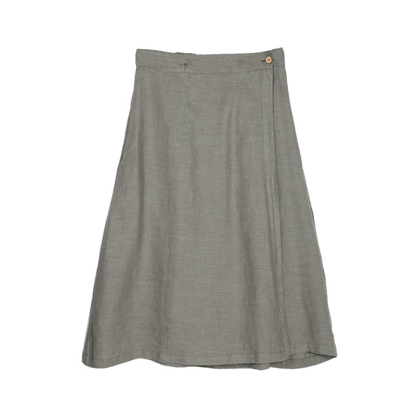 Overlap Midi Dark Green Skirt