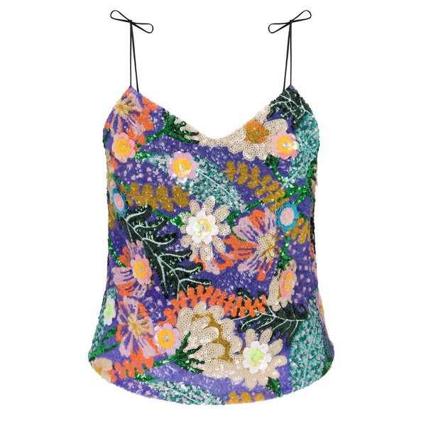 The Madame Reversible Cami - Purple Flame