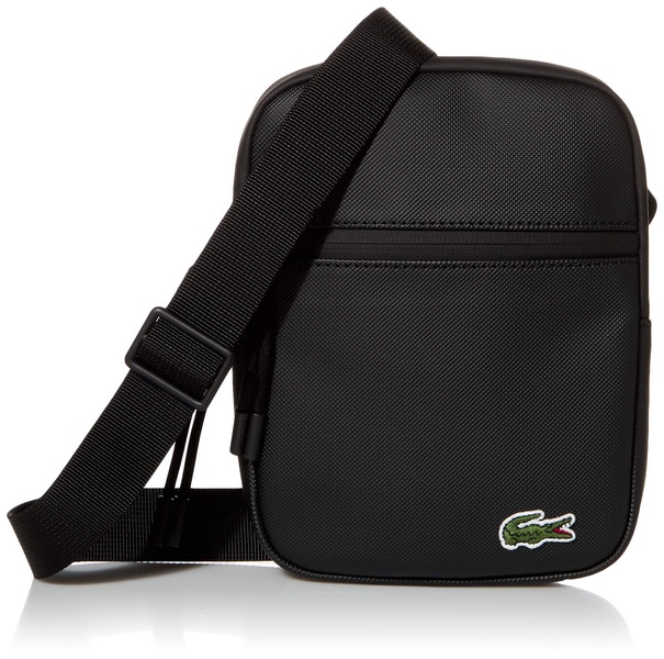 Lacoste Mens PVC Flat Crossover Bag