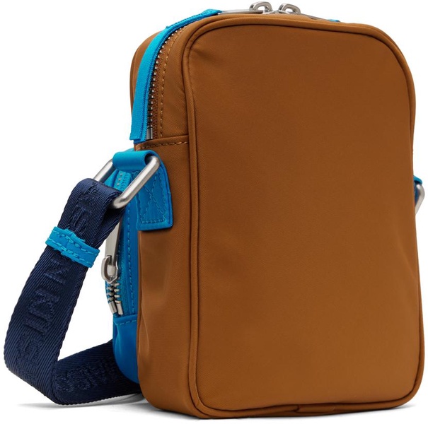 Tan & Blue 'The Traveller' Crossbody Bag