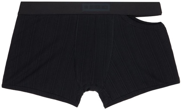 Black Cutout Boxers