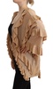 Aniye By Beige Ruffle Long Sleeves Open Front Cardigan Sweater