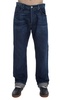 ACHT  Wash Cotton Baggy Loose Fit Jeans