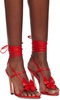 Red Butterfly '105 Nappa Heeled Sandals