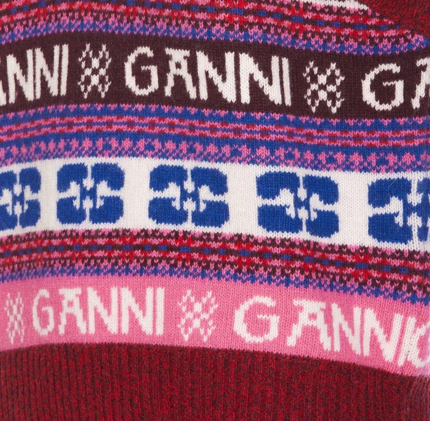 Ganni Logo Wool Mix Vest