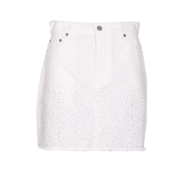 JW Anderson Embellished Hem Denim Mini Skirt