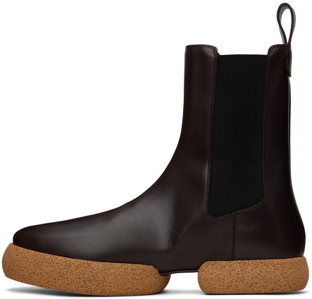 Brown Leather Chelsea Boots