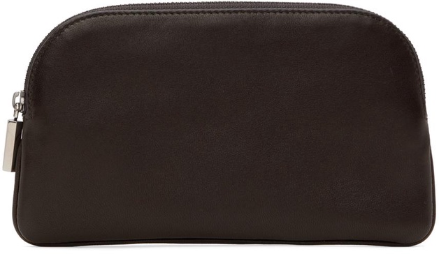 Brown EW Circle Pouch