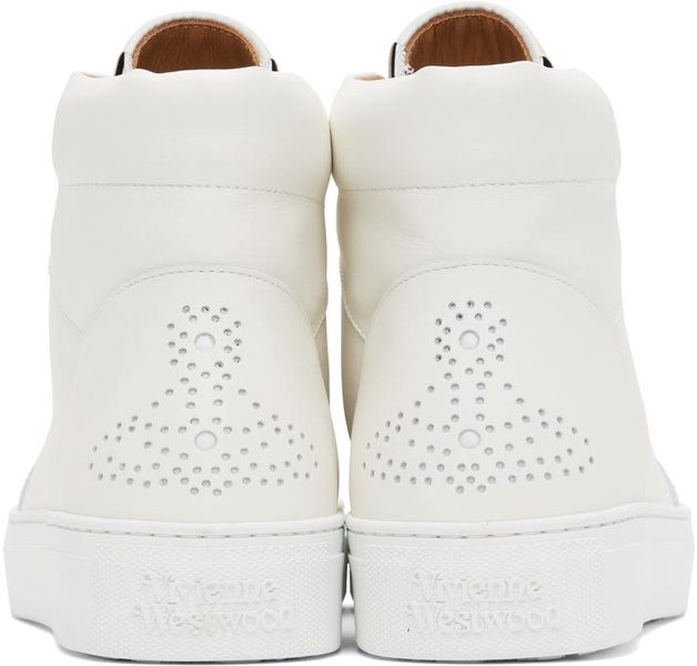 White Classic Punch Trainer High Top Sneakers