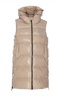 Pinko Logo Patch Sleeveless Hooded Padded Coat