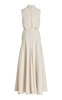 The Emelie Wrapped Silk Crepe Maxi Dress