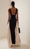 Soft Storm II Embellished Silk Bustier Maxi Dress