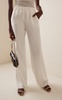 Silk Wide-Leg Pants