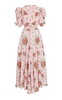 Daisy-Printed Silk Dress