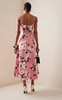 Wenna Dahlia-Print Taffeta-Faille Dress