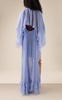 Ruffled Organic Silk Maxi Dress