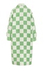 Double-Face Checkered Wool-Blend Coat