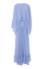 Ruffled Organic Silk Maxi Dress