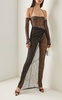 Sheer Wrap Maxi Skirt