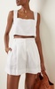 Exclusive Alice Linen Crop Top