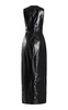 The Audrey Glazed Leather Column Dress