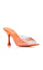 Degramule 85mm Crystal-Embellished PVC Mules