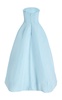 Strapless Silk Maxi Dress