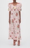 Daisy-Printed Silk Dress