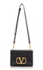 Stud Sign Leather Shoulder Bag