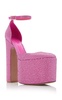 Discobox Crystal-Suede Platform Pumps