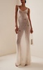 Maxim Butterfly-Embellished Knit Maxi Dress