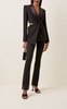 Cutout Crepe Blazer