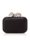 Cloud Embellished Satin Clutch