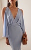 The Camille Gathered Silk Crepe De Chine Maxi Dress