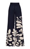 Preferida Botanical Linen-Blend Wide-Leg Pants