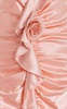 Flower-Detailed Ruched Silk-Satin Dress