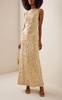 Claudia Embellished Crepe Maxi Dress