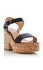 Sardis Leather Platform Sandals