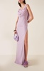 Draped Silk Gown