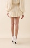 Belted Fringed Wool-Blend Mini Skirt