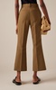 Cropped Cotton Flare Pants