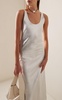 Ellson Metallic Leather Maxi Dress