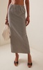 Exclusive Aurelia Gingham Cotton Maxi Skirt