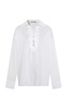 Lindy Lace-Up Cotton-Blend Shirt