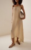 Tarragona Crinkled Silk Maxi Dress