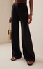 La Valiente Stretch Cotton Wide-Leg Pants