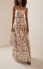 Lima Jardinera Embroidered Linen Maxi Dress