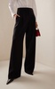 Stretch-Wool Wide-Leg Pants