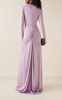 Ruched Satin Gown